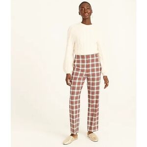 3. J.Crew Pull-on straight-leg bi-stretch wool pant in Snowy Stewart tartan